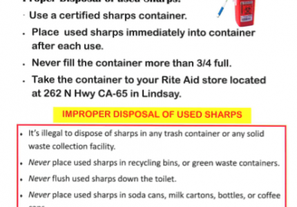Sharps Disposal 