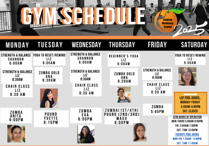 fitness classes flyer