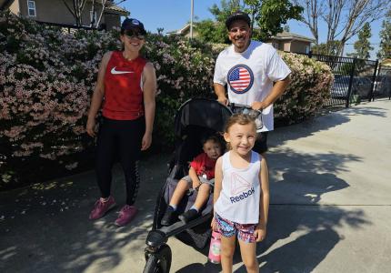 Family at special event at wellness center