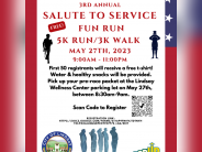 SALUTE TO SERVICE FUN RUN - 5K RUN / 3K WALK