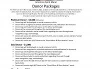 Donor Packages 1