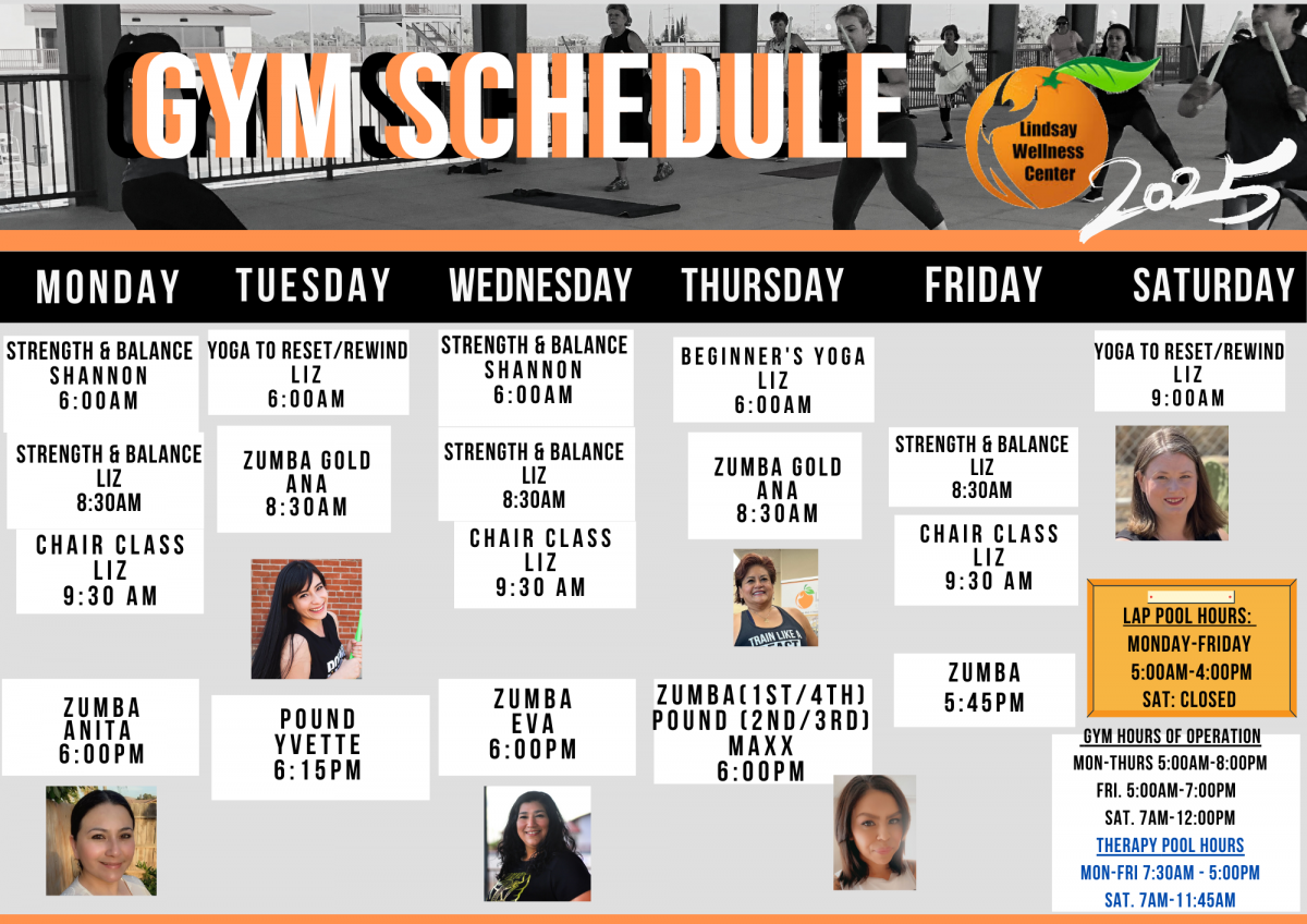 fitness classes flyer