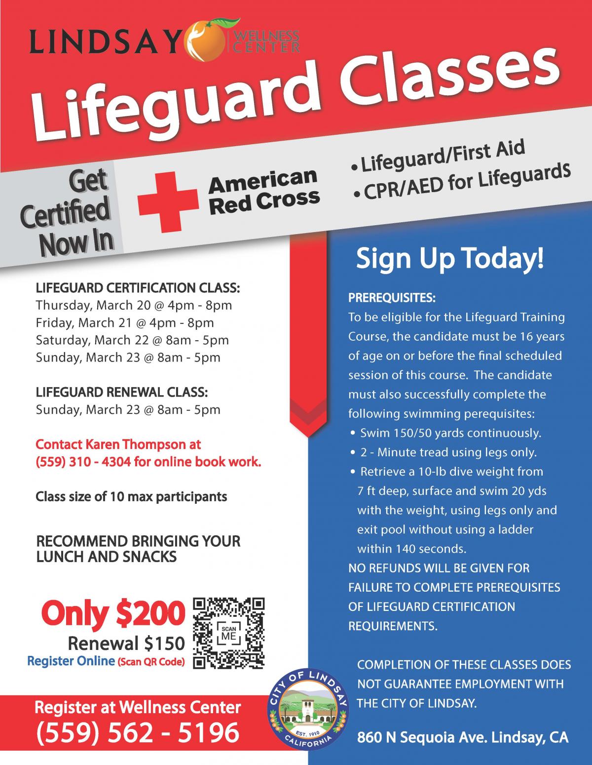 Lifeguard Classes in March